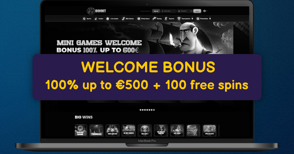 Donbet Casino banner
